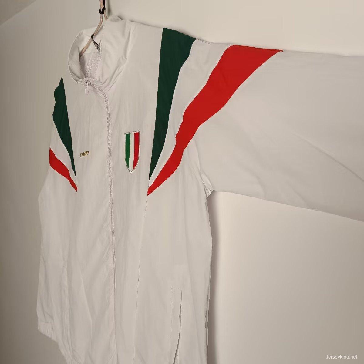 2025 Italy White Windbreaker