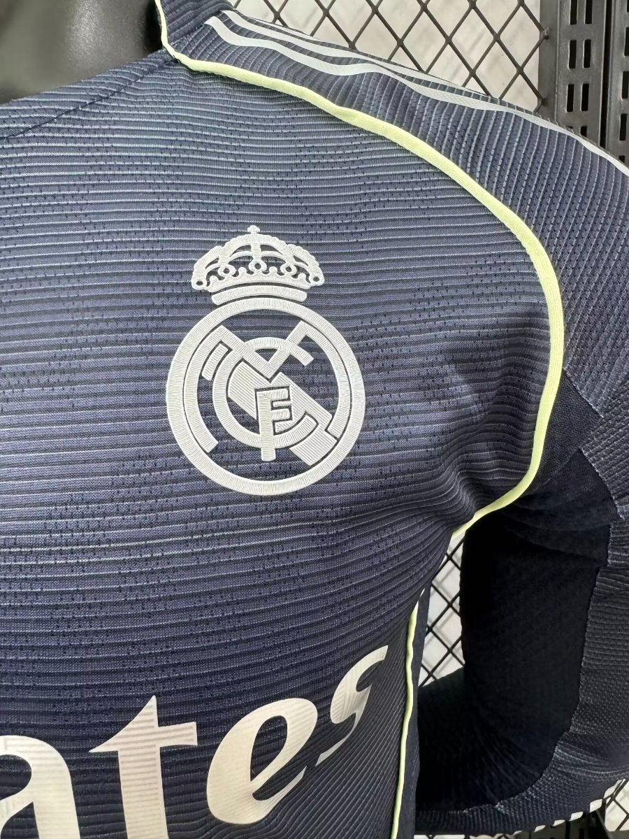 Player Version 25/26 Real Madrid Away Long Sleeve Jersey