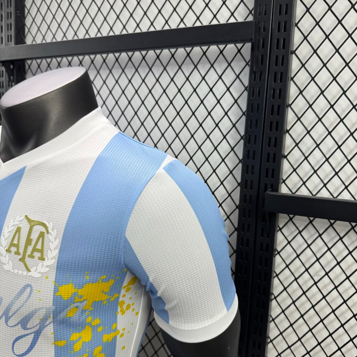 Player Version 2025 Argentina Home Sky Blue with Messi Celebration Print Jersey