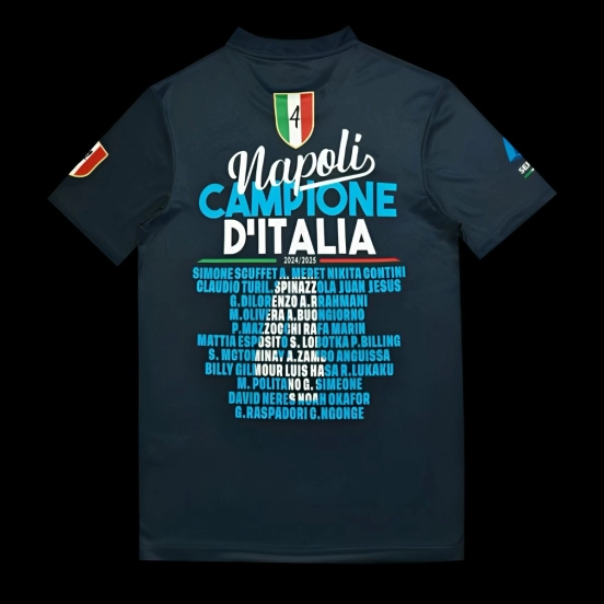 25/26 Napoli EA7 Champion Black T-Shirt