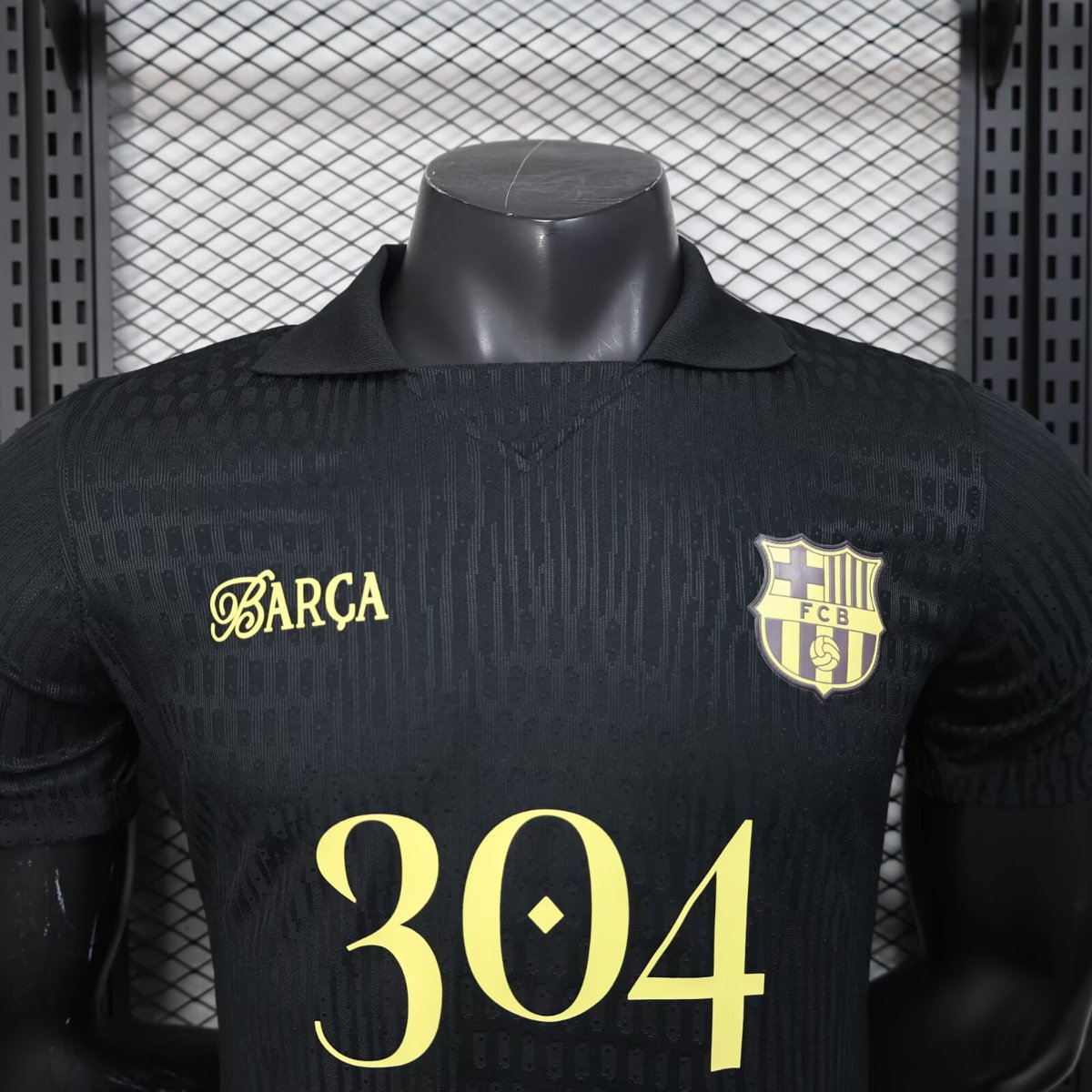 Player Version 25/26 FC Barcelona BLACK Jersey With 304 Sponsor