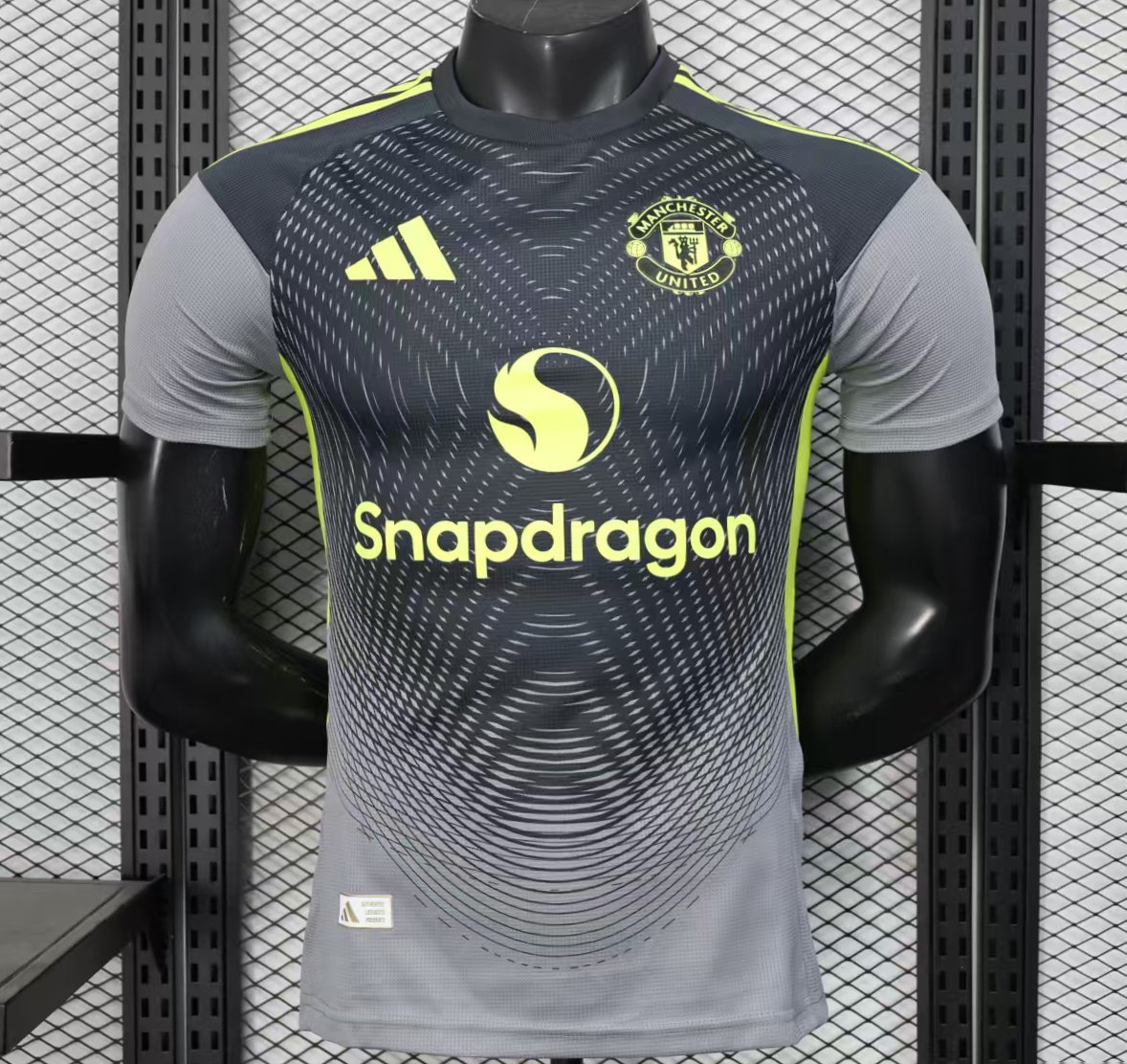 Player Version 25/26 Manchester United Grey with Gradient Wave Pattern Jersey