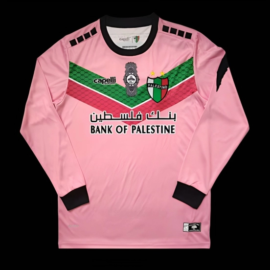 Retro 22/23 CD Palestino Pink Long Sleeve Jersey