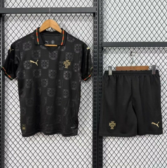 2026 Kids Portugal Black Special Edition Jersey