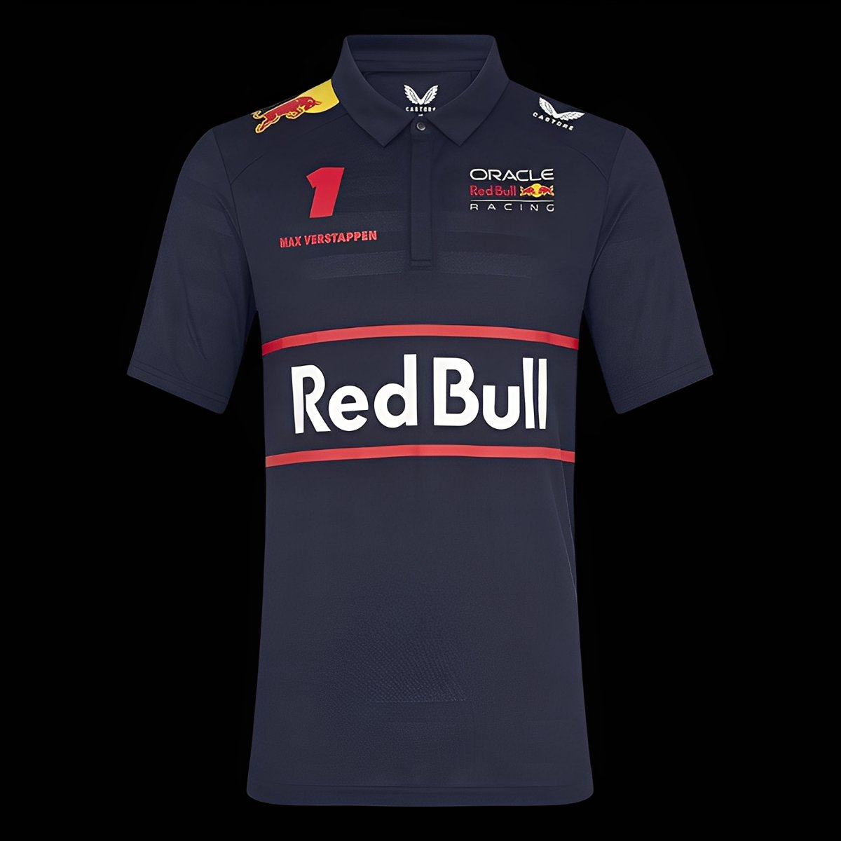 2025 F1 Oracle Red Bull Racing Navy Team Polo Shirt
