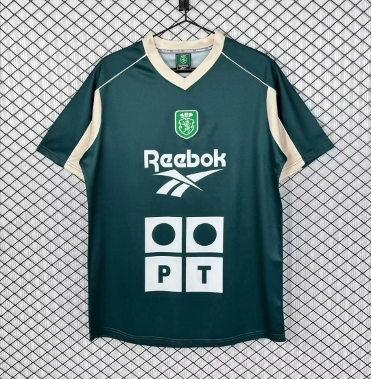 Retro 00/01 Sporting Lisbon Deep Green Training Jersey
