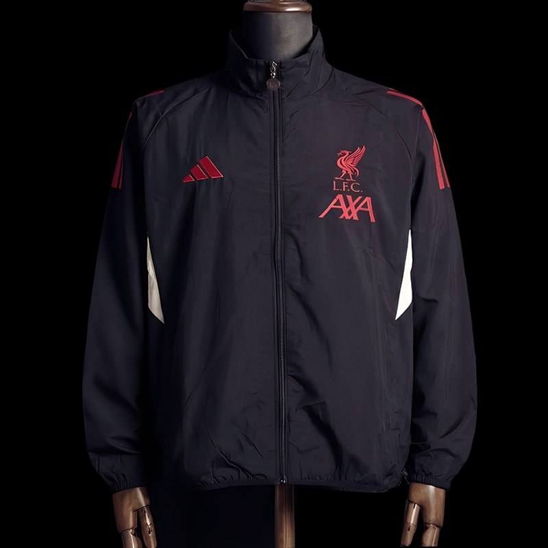 2026 Liverpool Black Jacket Windbreaker