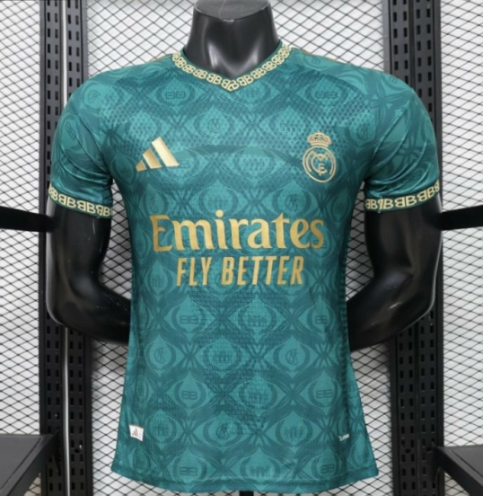 Player Version 26/27 Real Madrid Green Gold Third Special Edition Jersey