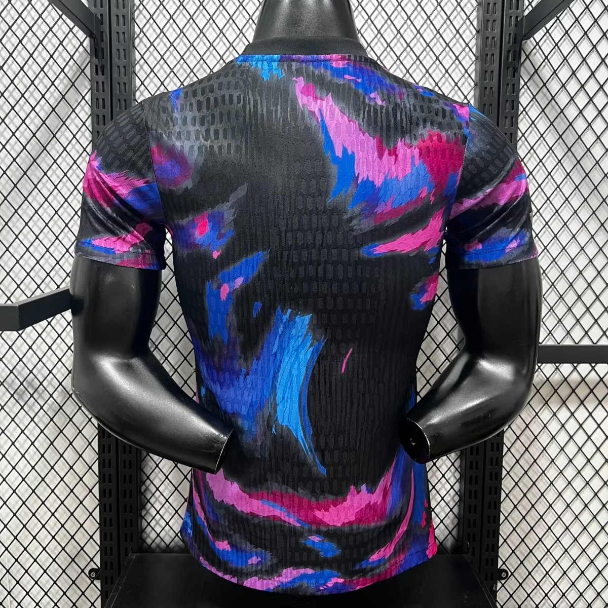 Player Version 25/26 PSG Paris Saint-Germain Black Pink Blue Special Edition Soccer Jersey