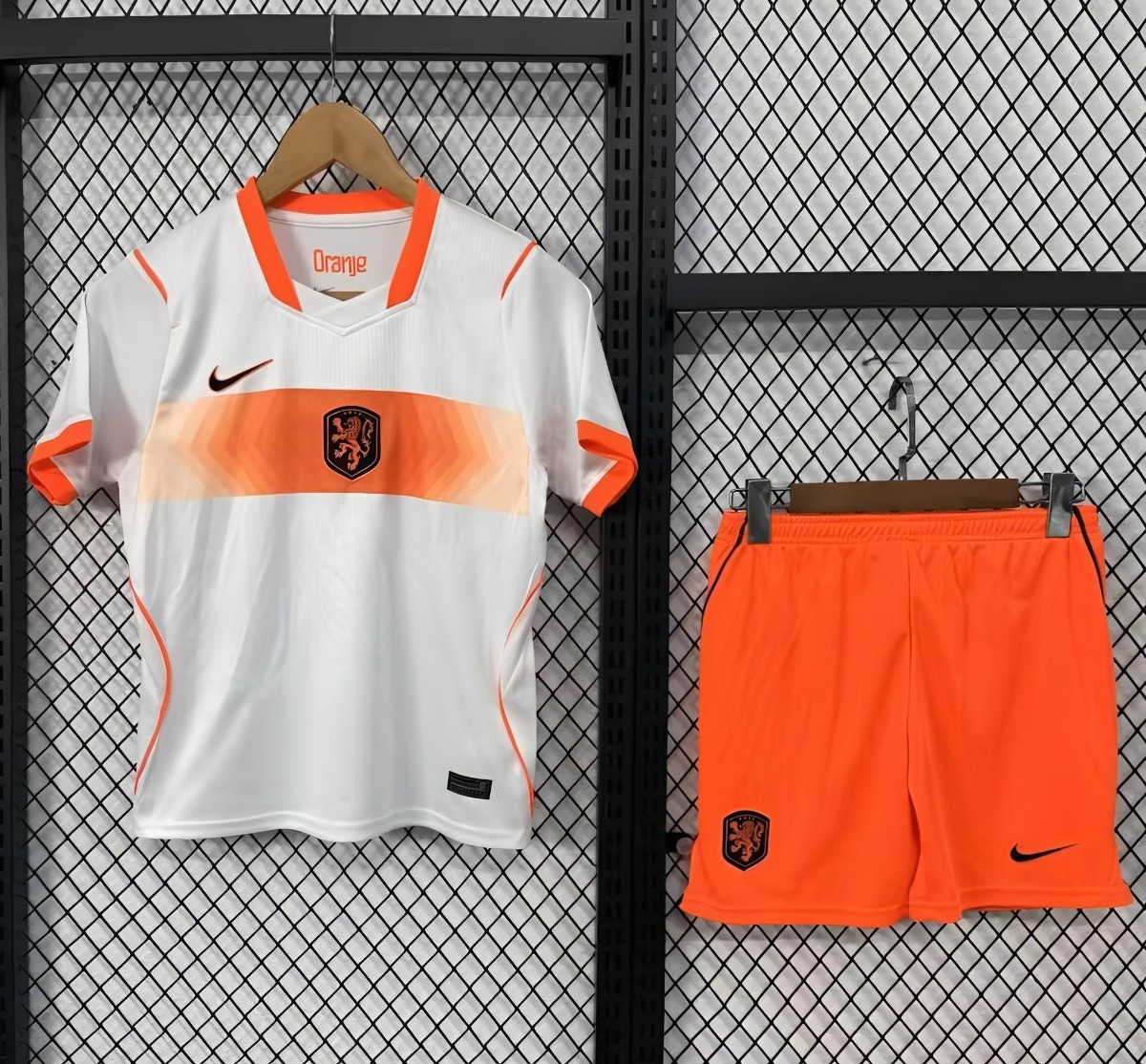2026 Kids Netherlands Away White Jersey