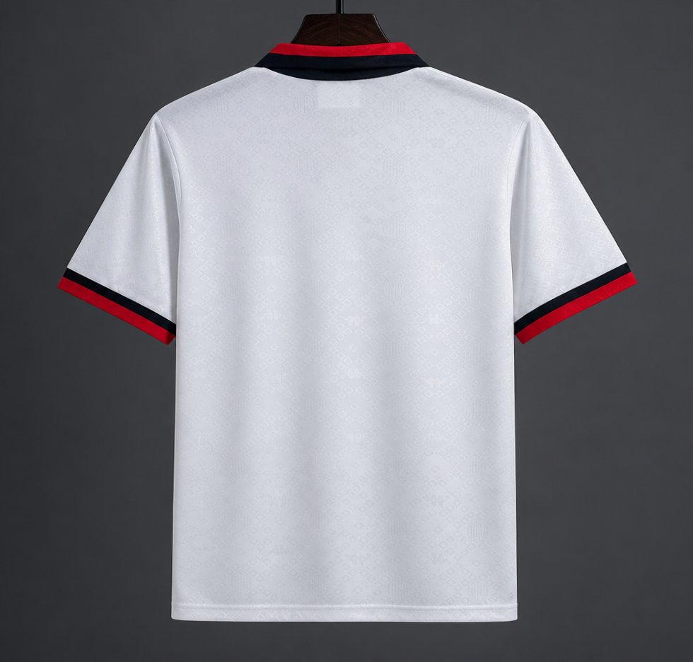 Retro 88/89 AC Miilan Away White Jersey