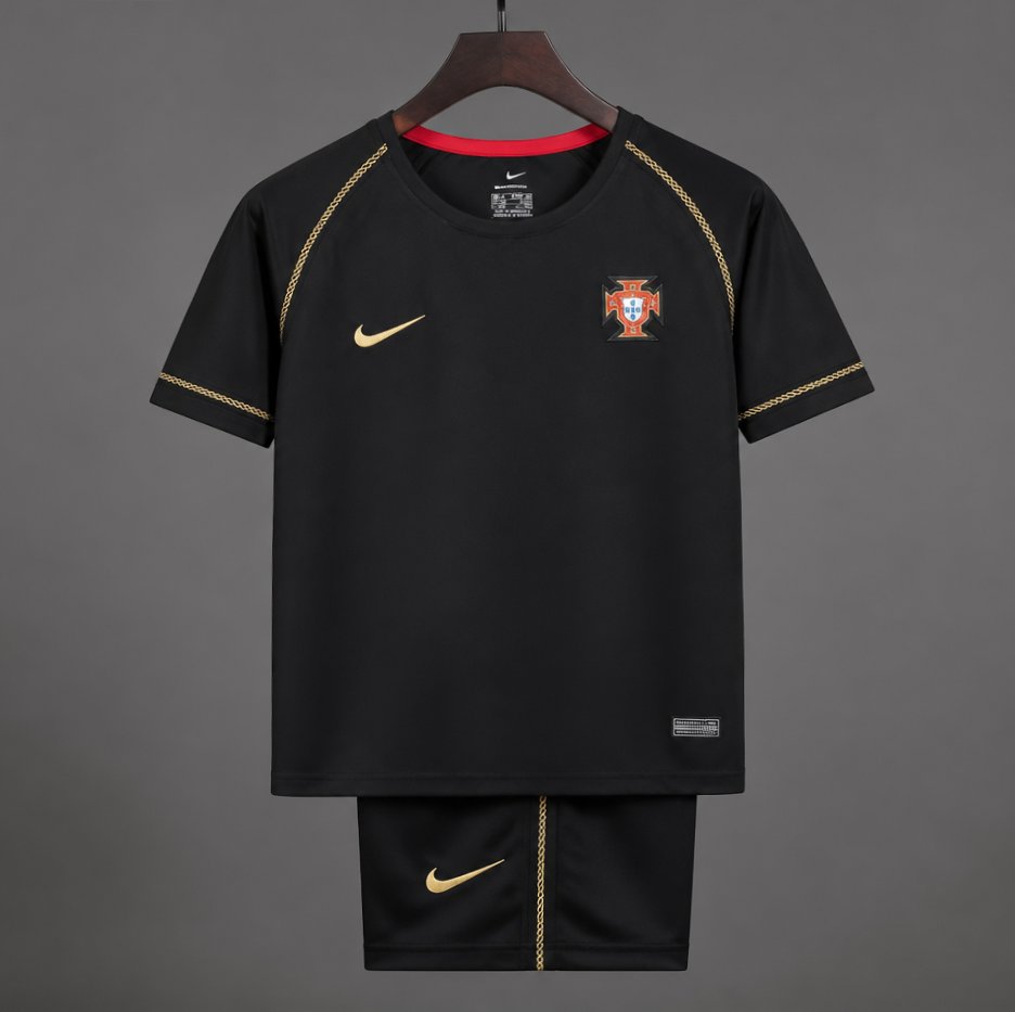 Retro Kids 2006 Portugal Away Jersey
