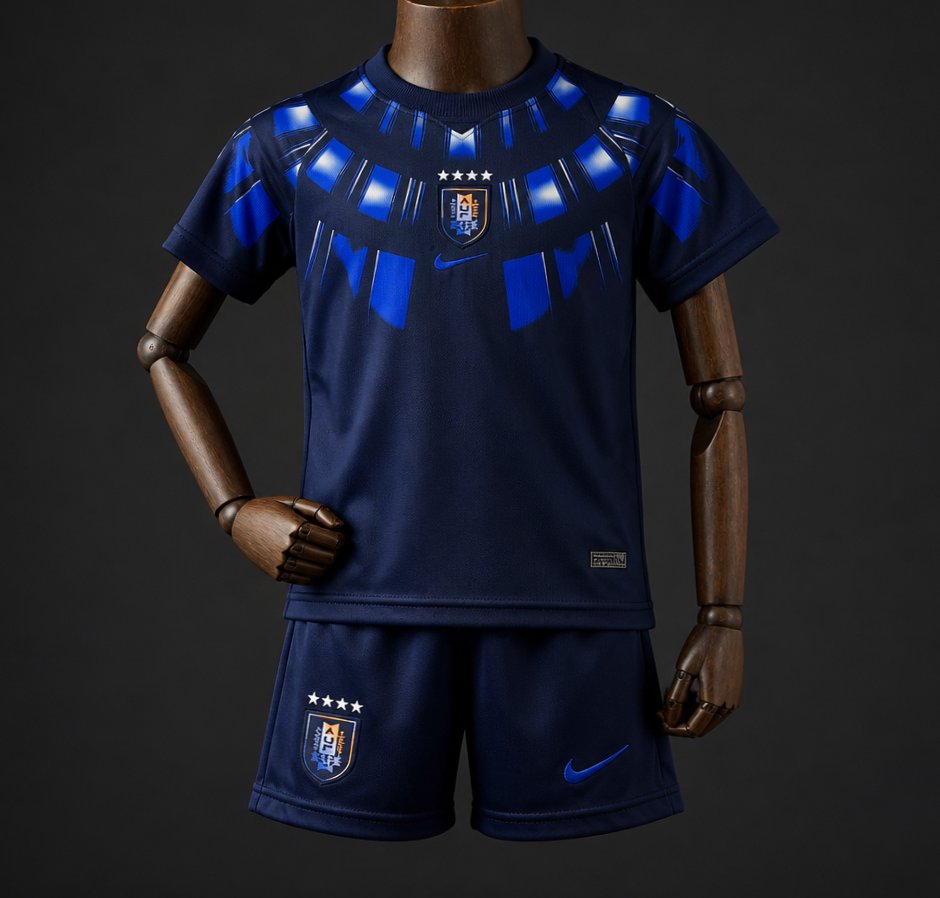 2026 Kids Uruguay World Cup Away Kit