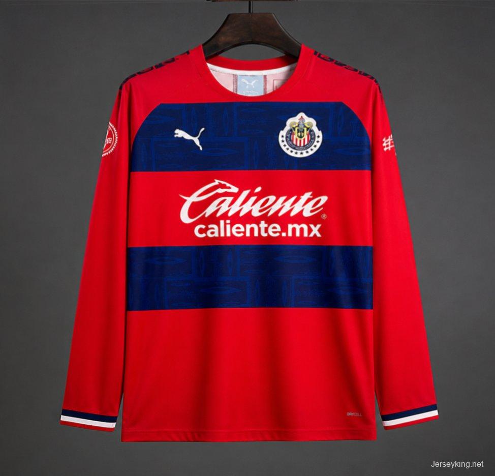 Retro 19/20 Chivas Guadalajara Away Long Sleeve Jersey