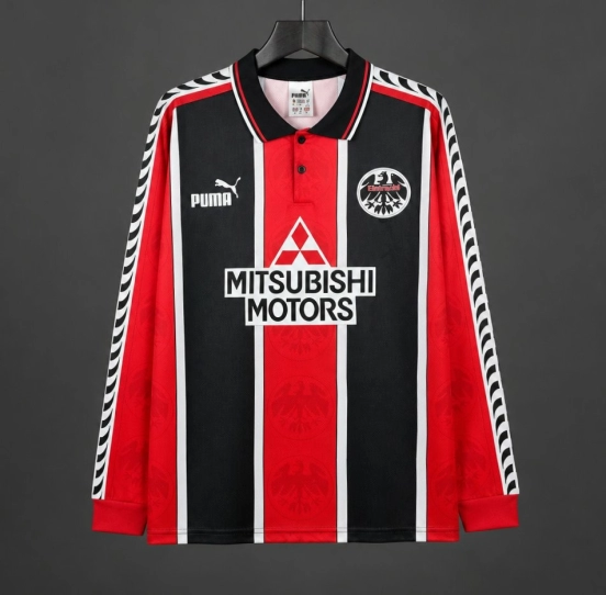 Retro 95/96 Eintracht Frankfurt Home Long Sleeve Jersey