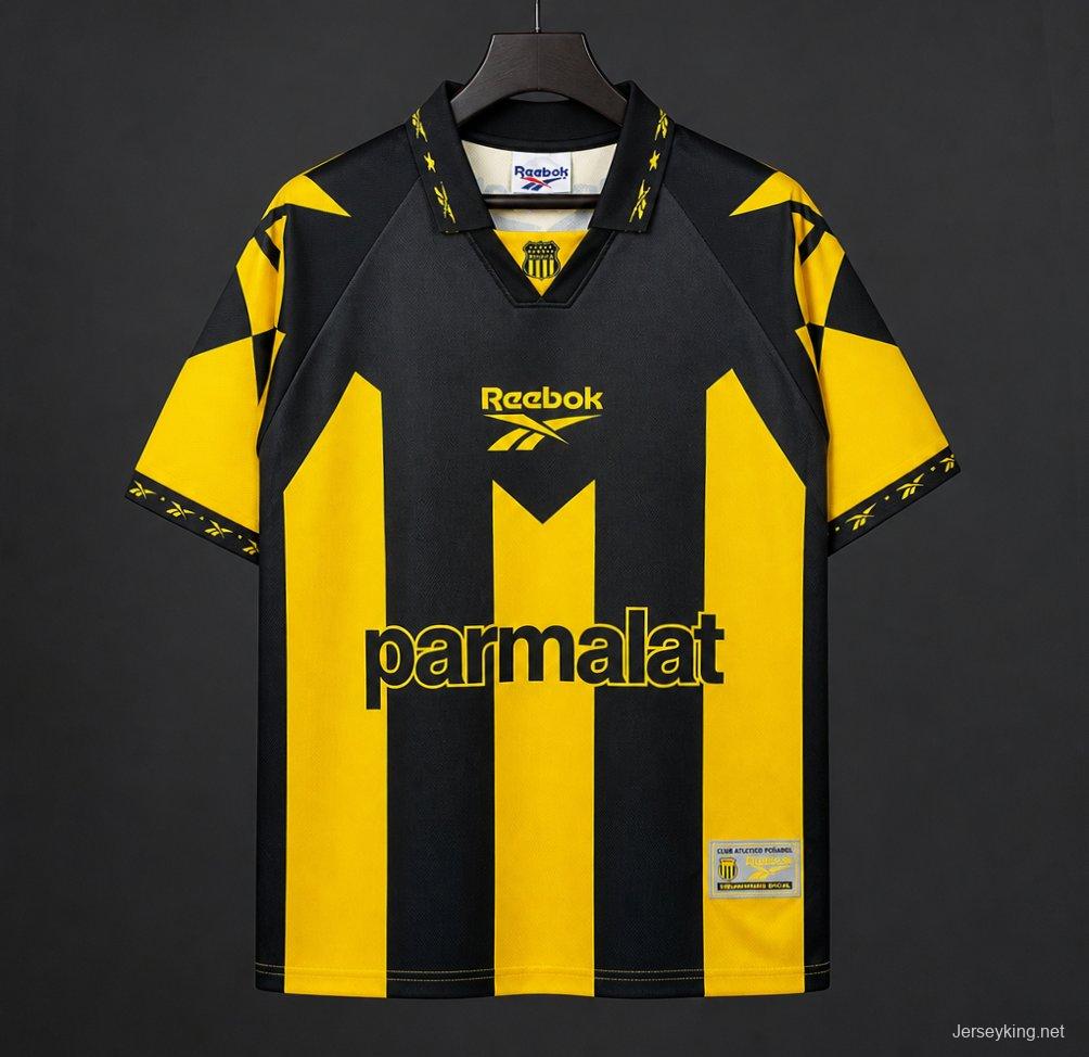 Retro 98/99 Club Atletico Penarol Home Yellow Black Jersey