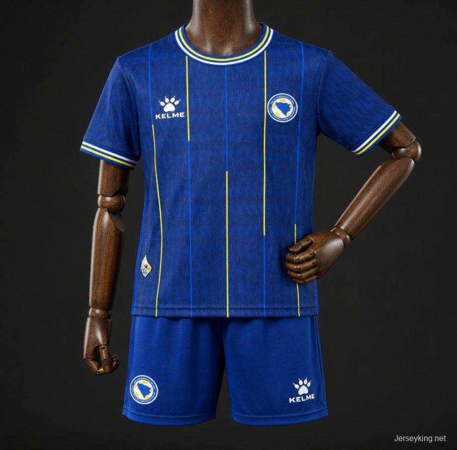 2026 Kids Bosnia and Herzegovina Home Jersey