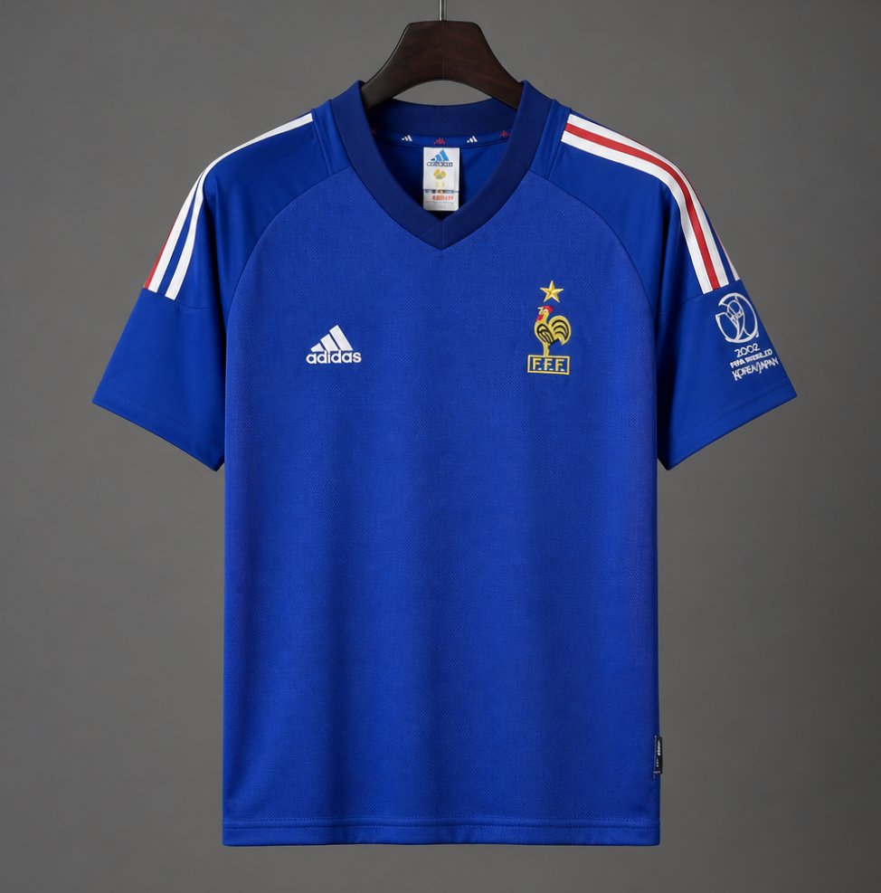 Retro 2002 France Home Jersey