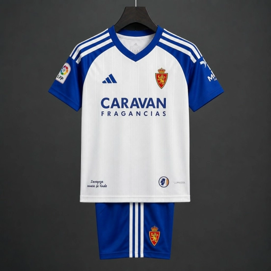 26/27 Kids Real Zaragoza Home  Jersey