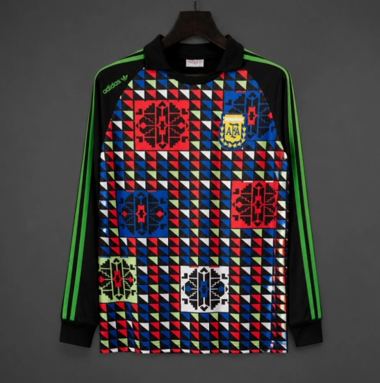1990 Retro Argentina Goalkeeper Long Sleeve Jersey