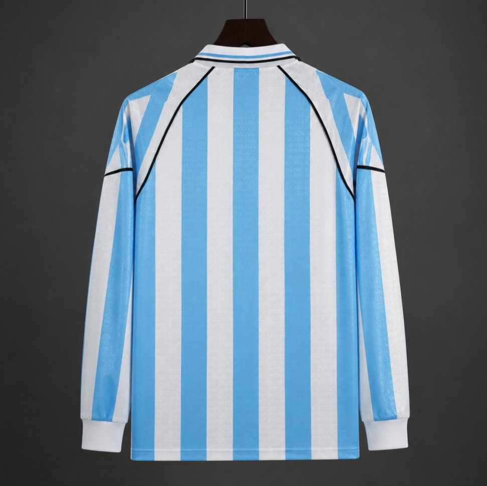 Retro 1997 Argentina Home Long Sleeve Jersey